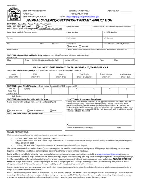 annual oversize overweight permit iowa.